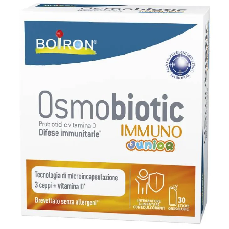 Boiron Osmobiotic Immuno Junior Integratore Sistema Immunitario 30 Stick