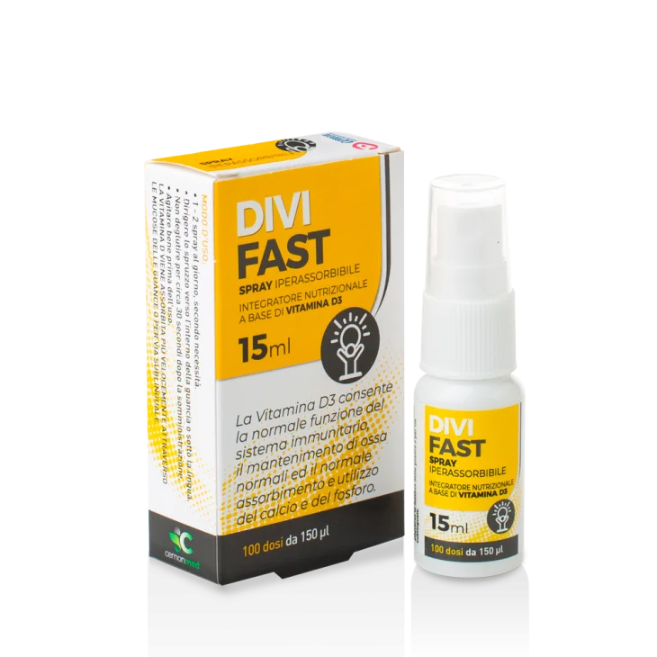 Cemonmed Divifast Spray Integratore Vitamina D 15 ml