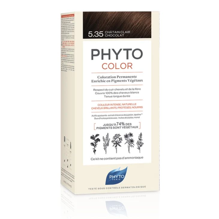 Phyto Phytocolor 5.35 Castano Chiaro Cioccolato Colorazione Permanente Per Capelli