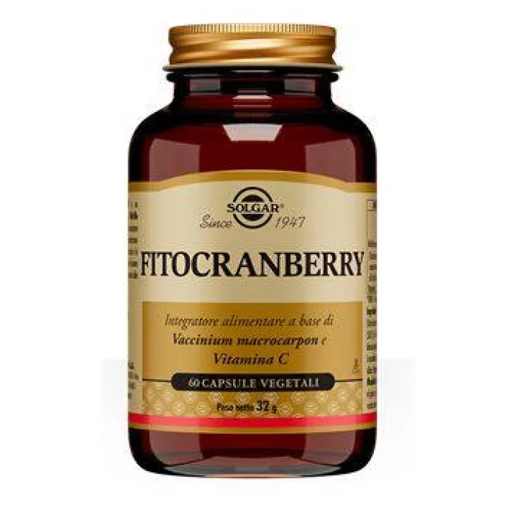Solgar Fitocranberry Integratore Vie Urinarie 60 Capsule Vegetali