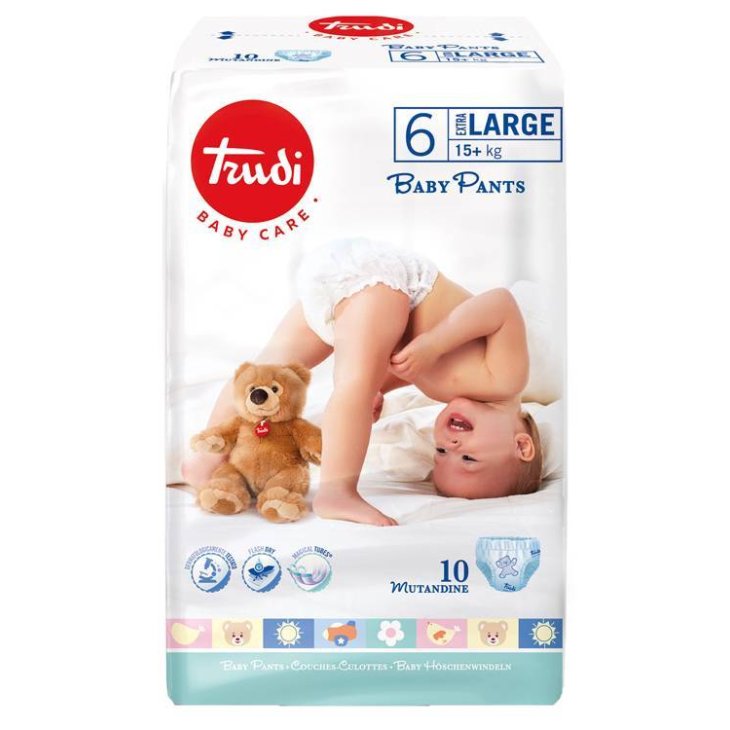 Trudi Baby Care Pants XL Taglia 6 15+ Kg 10 Pezzi