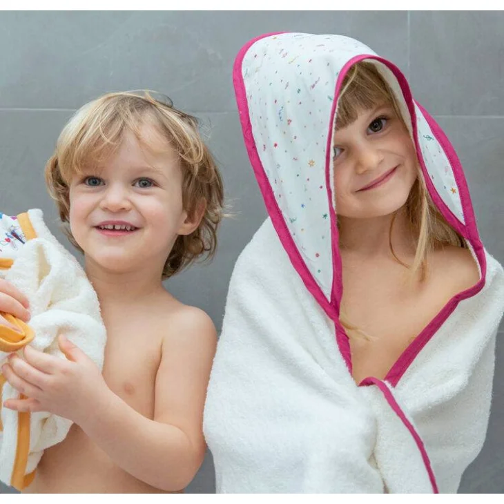 Zac 4 Kids Asciugamano con Cappuccio Baby Confetti 1 Pezzo