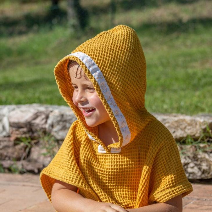 Zac4Kids Poncho Nido d’Ape Giallo Ocra