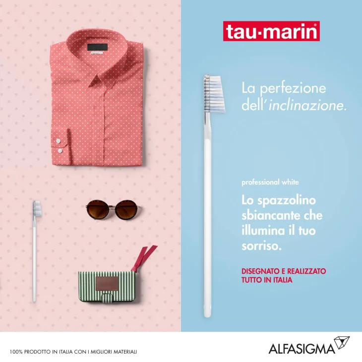 Tau-Marin Spazzolino Professional White Con Antibatterico