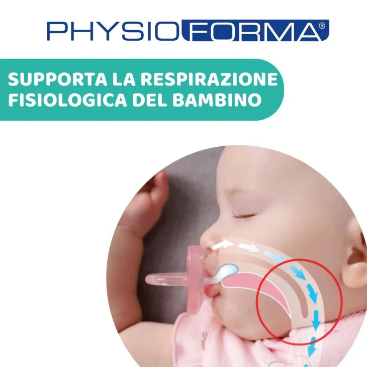 Chicco Succhietto Gommottino PhysioForma 2-6M in Silicone Luminoso 2pz