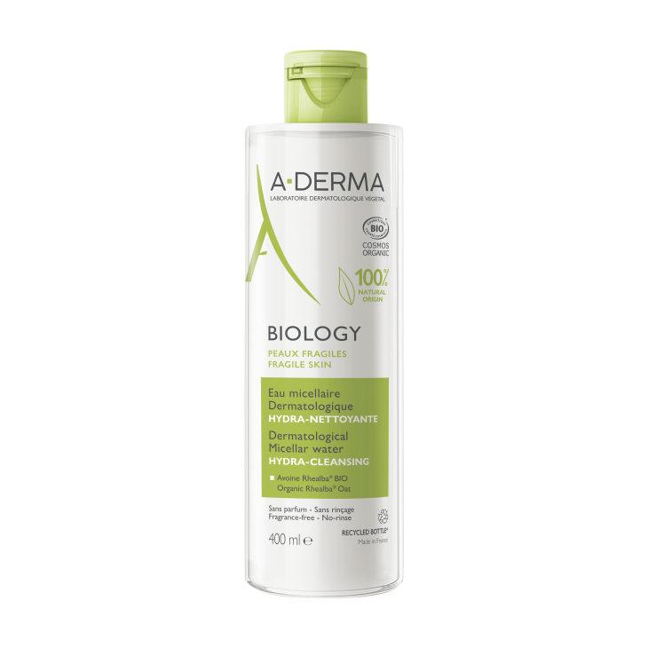 A-Derma Biology Acqua Micellare Dermatologica Idra-Detergente 400 ml