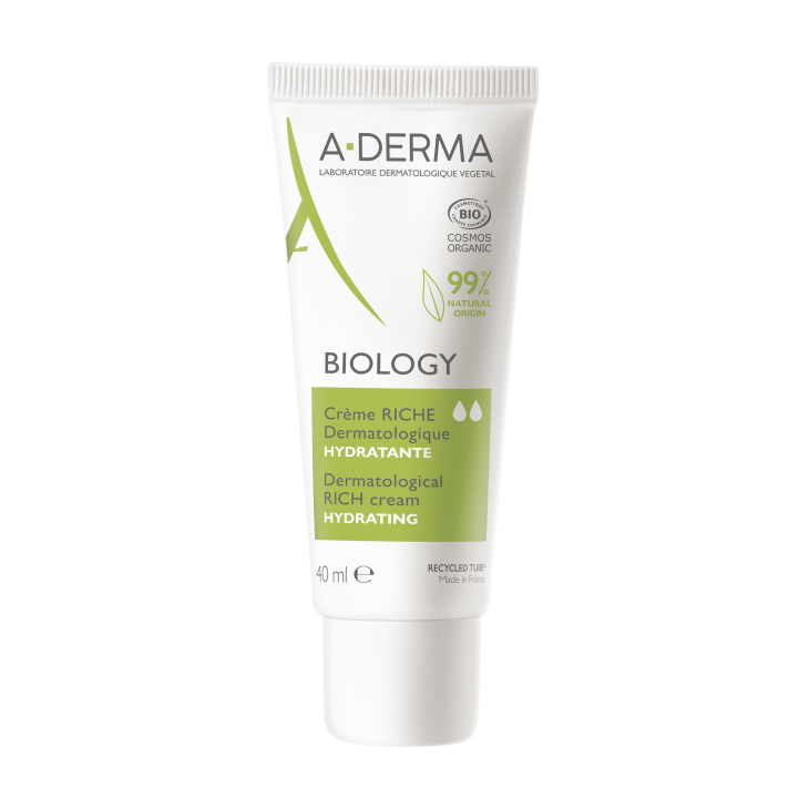 A-Derma Biology Crema Ricca Dermatologica Idratante 40ml