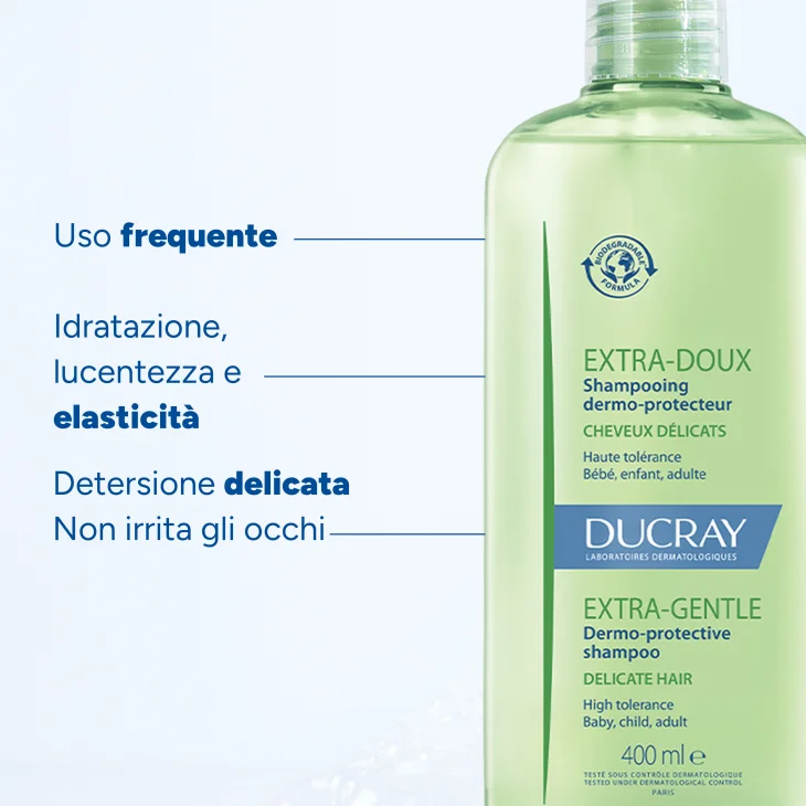 Ducray Extra Delicato Shampoo Dermoprotettivo 400 ml