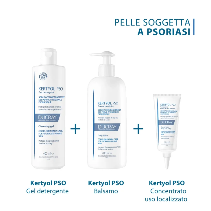 Ducray Kertyol P.S.O. Shampoo trattante riequilibrante Cuoio capelluto soggetto a psoriasi Lenisce il prurito e riduce le placche 125ml
