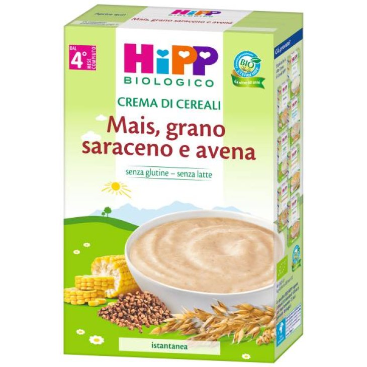 Hipp Bio Crema Mais Grano Saraceno e Avena 200 g