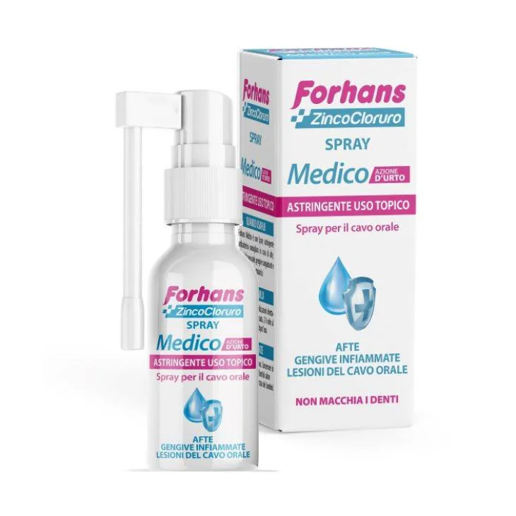 Forhans Zinco Cloruro Medico Spray Astringente Orale 40 ml