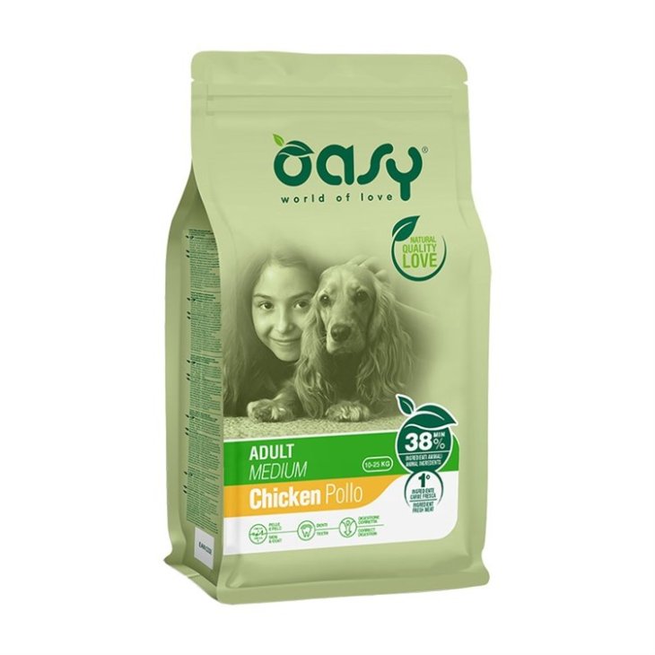Oasy Dry Dog Adult Medium Chicken 3 Kg