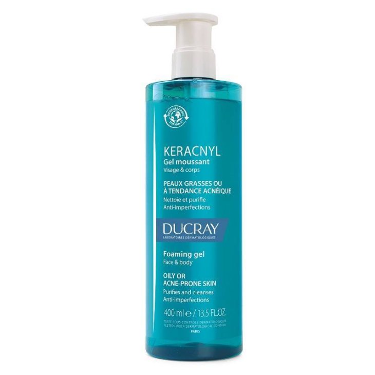 Ducray Keracnyl Gel Detergente Pelle con Acne 400 ml