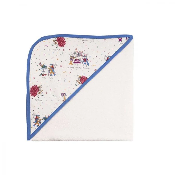Zac 4 Kids Asciugamano con Cappuccio Baby Mask Blu 1 Pezzo