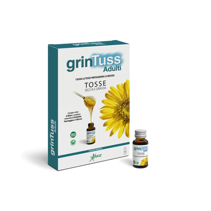 Aboca Grintuss Adulti Sciroppo Tosse 12 Flaconcini