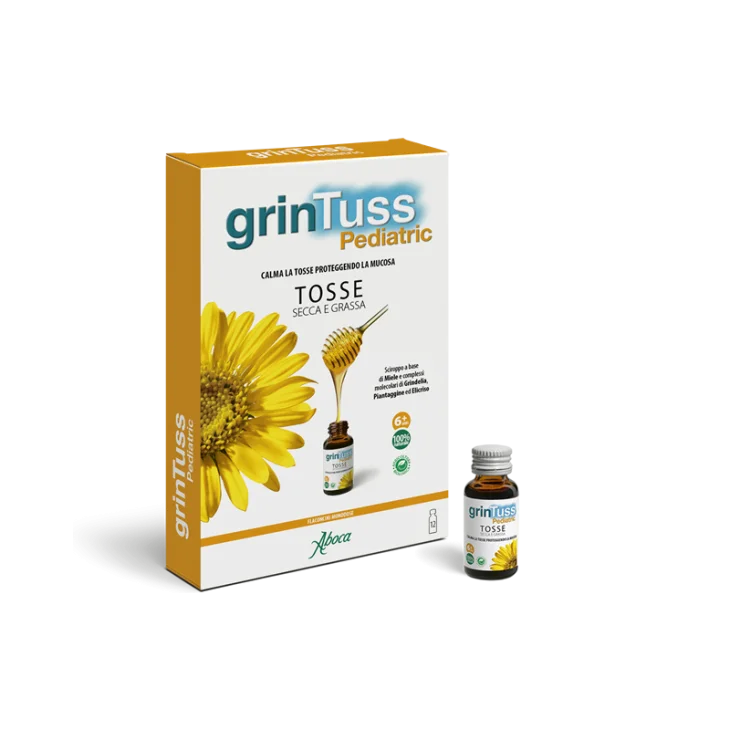 Aboca Grintuss Pediatric Sciroppo Tosse 12 Flaconcini
