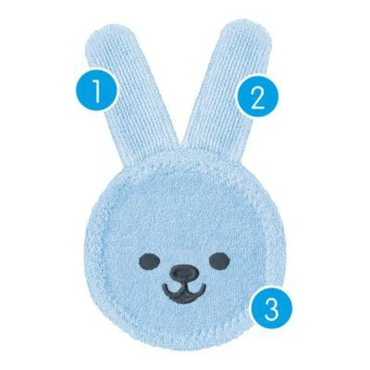 Mam Oral Care Rabbit Azzurro Guanto Pulizia Orale Bebè