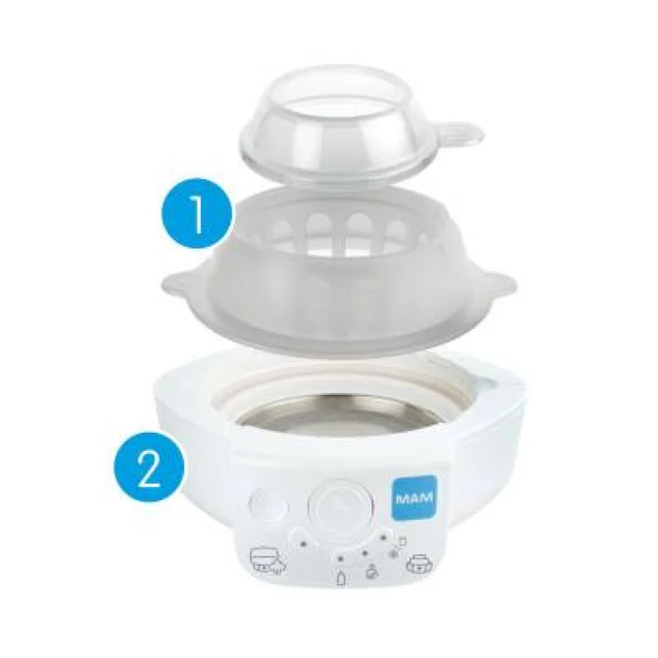 Mam Sterilizzatore per Biberon Elettrico e Scaldabiberon Express