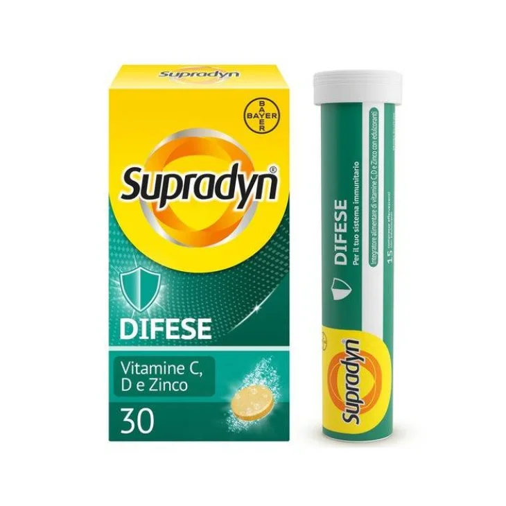 Supradyn Difese Integratore Difese Immunitarie 30 Compresse Effervescenti