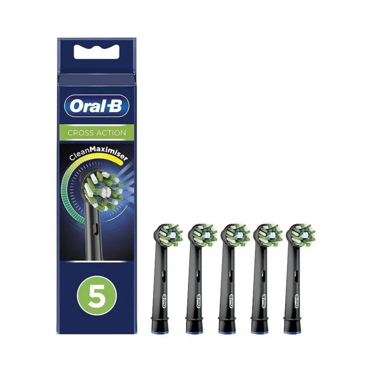 Oral B Testine Ricambio Cross Action Black Eb50 5 Pezzi