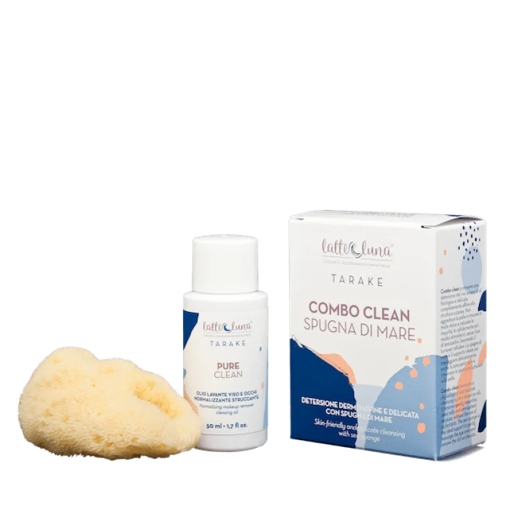 Latte & Luna Combo Clean Tarake Detersione + Spugna di Mare