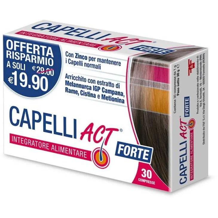 Capelli Act Forte Integratore Mantenimento Capelli 30 Compresse