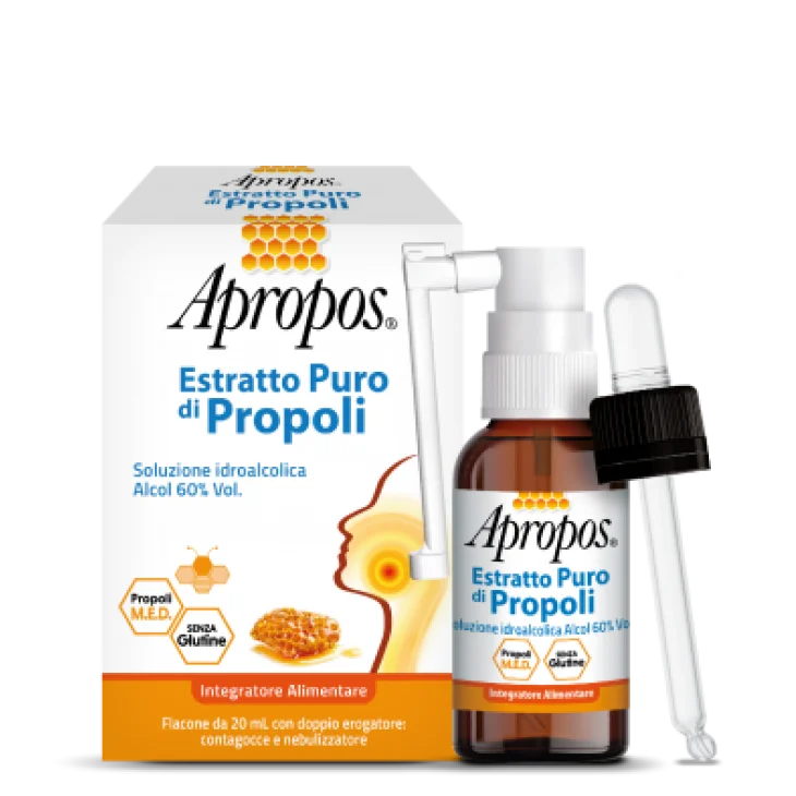 Apropos Estratto Puro Di Propoli Spray+Contagocce 20 ml