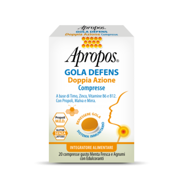 Apropos Gola Defens Doppia Azione 20 Compresse