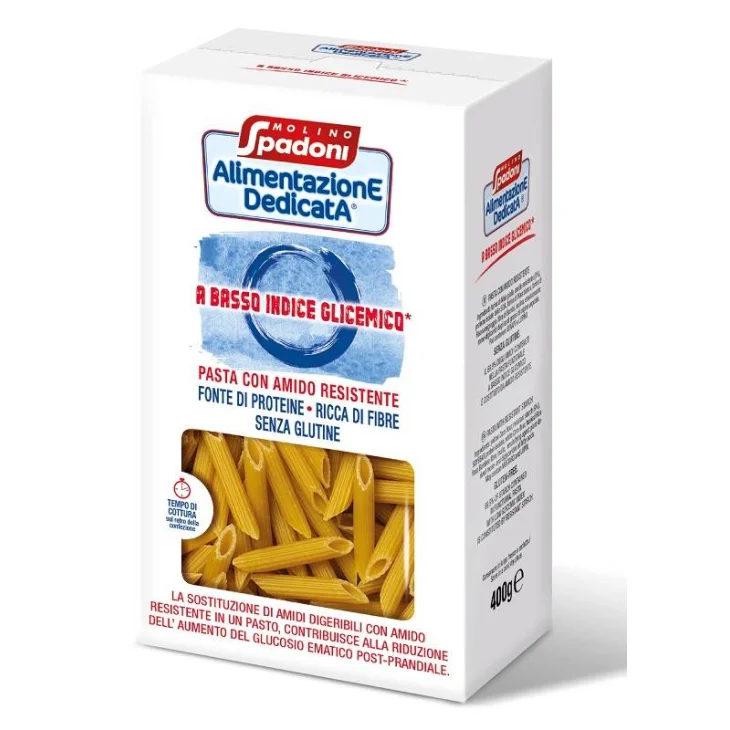 Molino Spadoni Penne Pasta a basso indice glicemico senza glutine 400 g