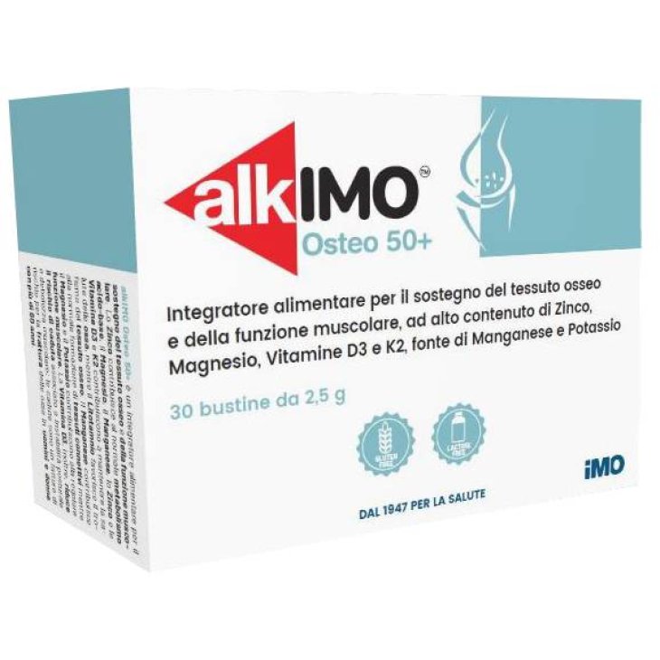 Alkimo Osteo 50+ Integratore per il sostegno osseo e muscolare 30 Bustine