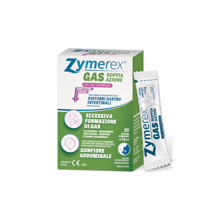 Zymerex Gas Doppia Azione Con S+E Complex 20 Bustine Monodose Da 2 G