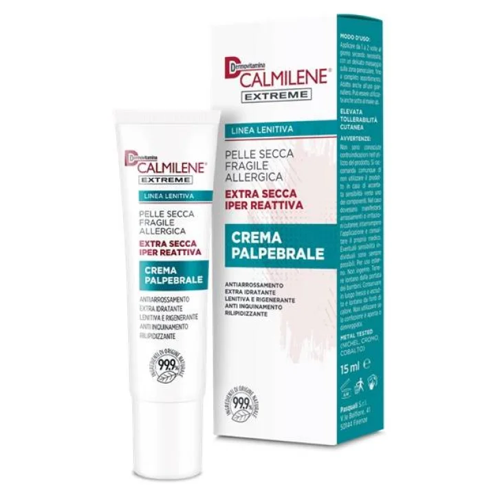 Dermovitamina Calmilene Extreme Crema Palpebrale per Pelle Extra Secca Iper Reattiva 15ml