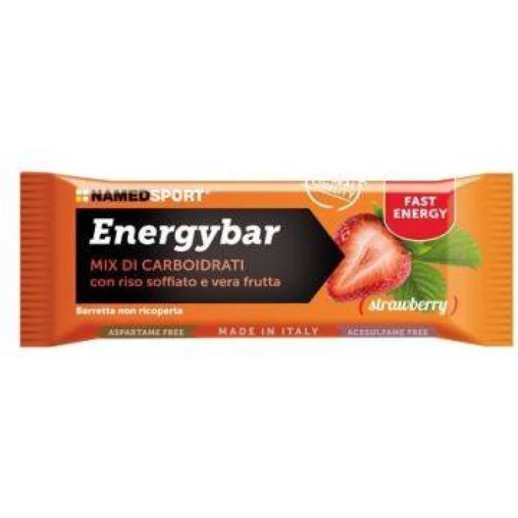 Named Sport Energybar Barretta Energetica per Sportivi Gusto Fragola 35 g
