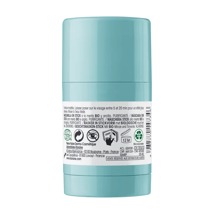 Klorane Maschera Stick alla Menta BIO e all'Argilla 25 gr