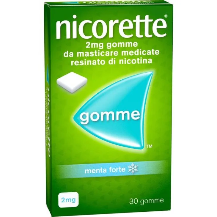 Nicorette 2mg Menta Forte 30 Gomme Da Masticare