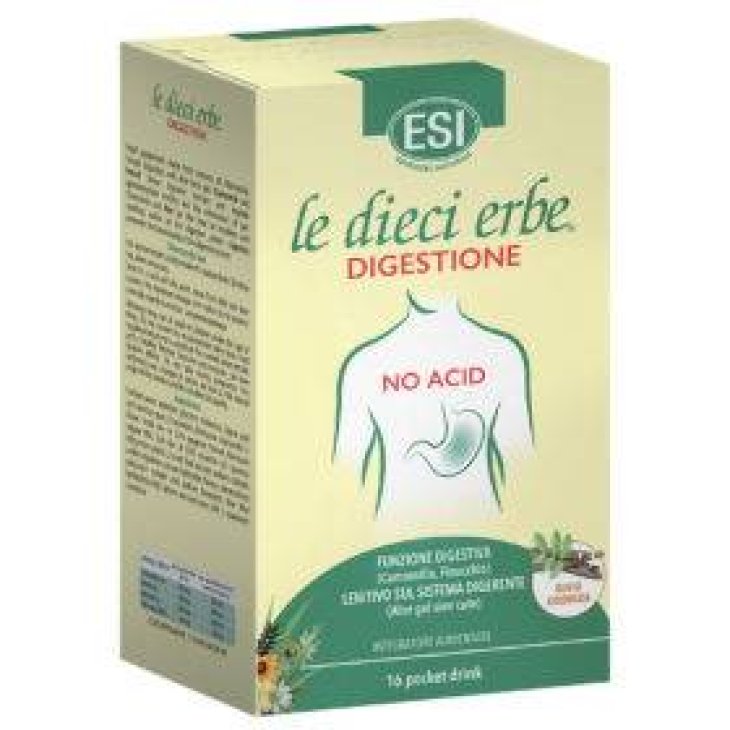 Esi Le Dieci Erbe Digestione No Acid Aiuto Funzione Digestiva 16 Pocket Drink