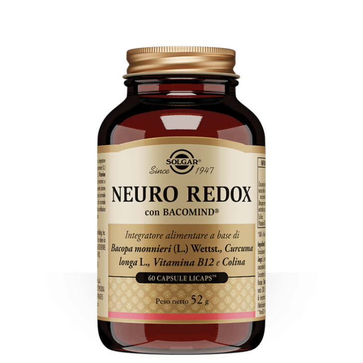 Solgar Neuro Redox Integratore per il sistema nervoso 60 Capsule Vegetali