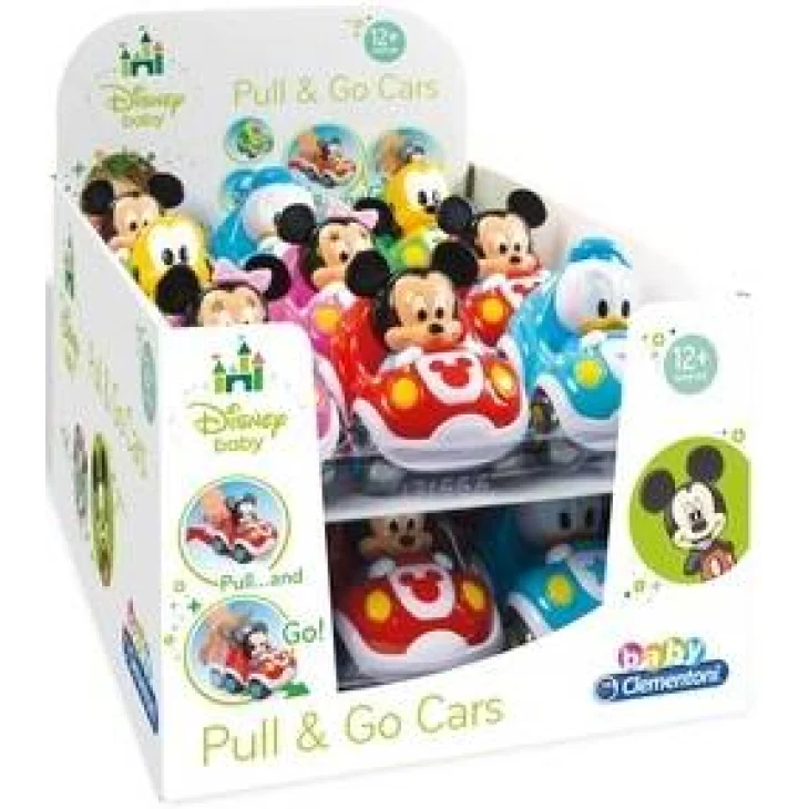 Clementoni Disney Baby Macchinine Pull Back 1 pezzo