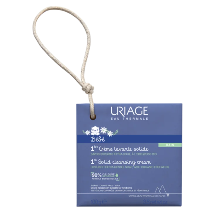 Uriage Bebe Creme Lavante Solida Detergente Ultra-Delicato Per Il Bagnetto 100 G