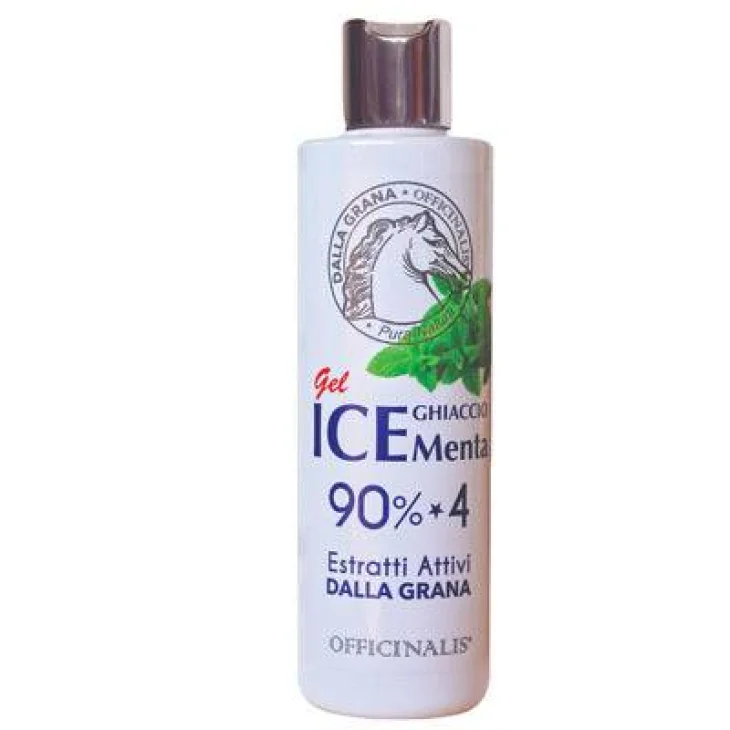Officinalis Gel Ice Ghiaccio Menta 90% Gel per Muscoli e Tendini dei Cavalli 250 ml