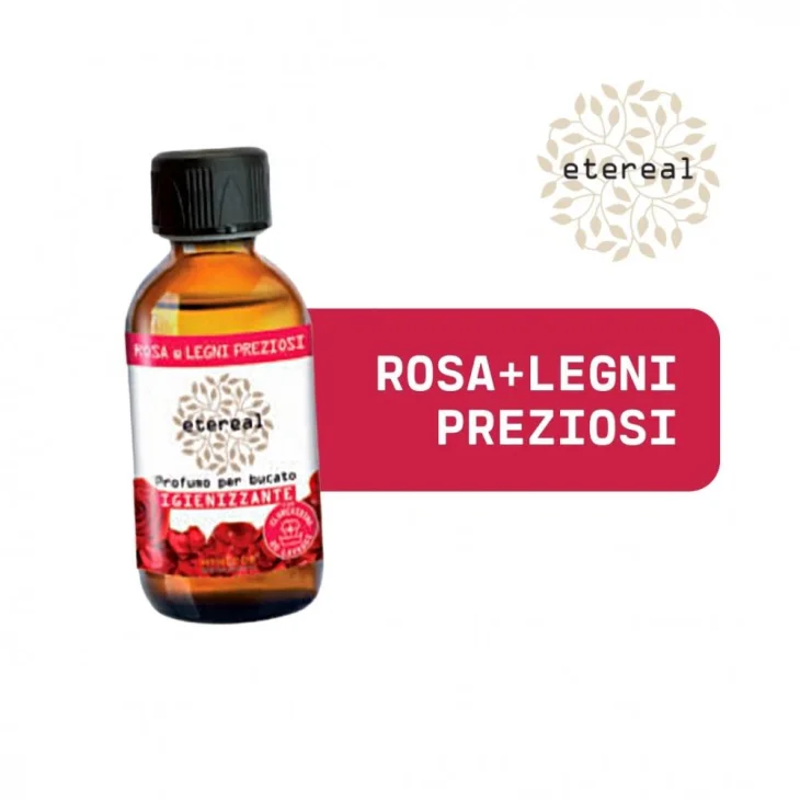 Etereal Profumo Per Bucato Igienizzante Rosa E Legni Preziosi 200 Ml