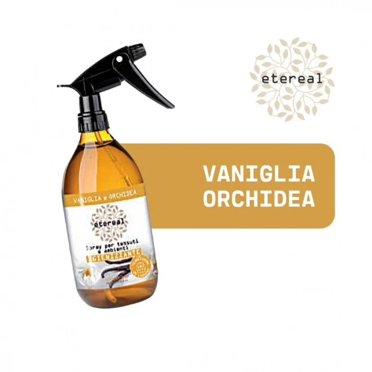 Etereal Spray Per Tessuti E Ambienti Igienizzante Vaniglia e Orchidea 250 Ml