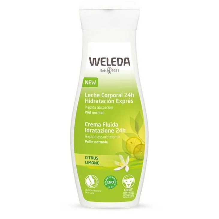 Weleda Limone Crema fluida idratante per 24h 200 ml