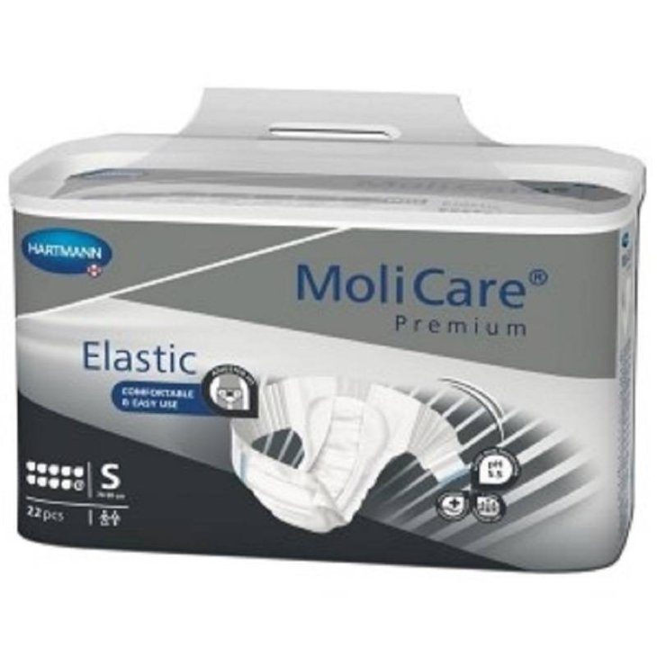 Molicare Premium Pannolino Mutandina Elastic con Ali Elasticizzate 10 Gocce S 22 Pezzi