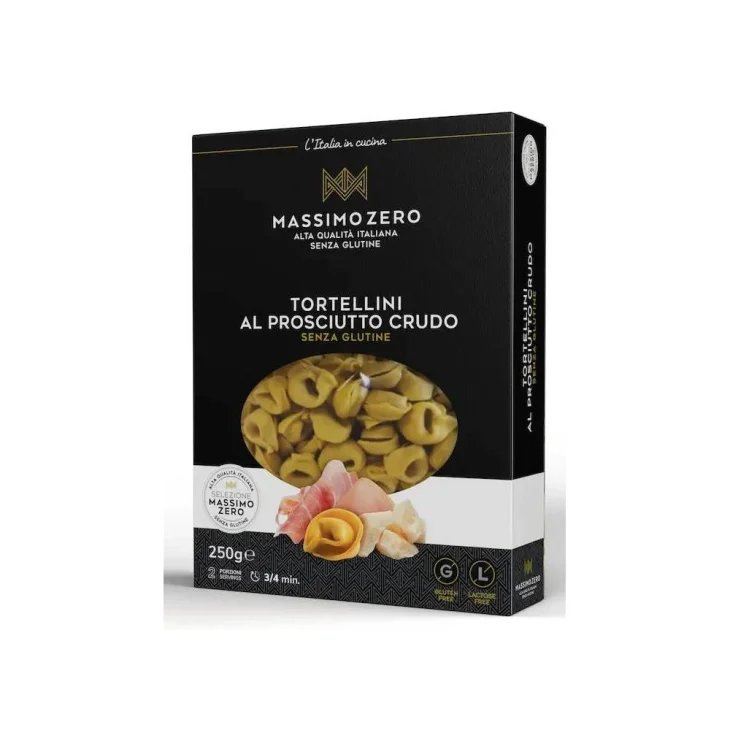 Massimo Zero Tortellini Prosciutto Crudo Pasta senza glutine 250 g