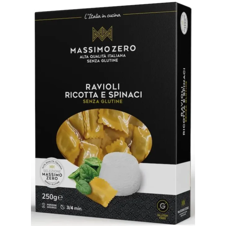 Massimo Zero Ravioli Ricotta e Spinaci Senza Glutine 250 G