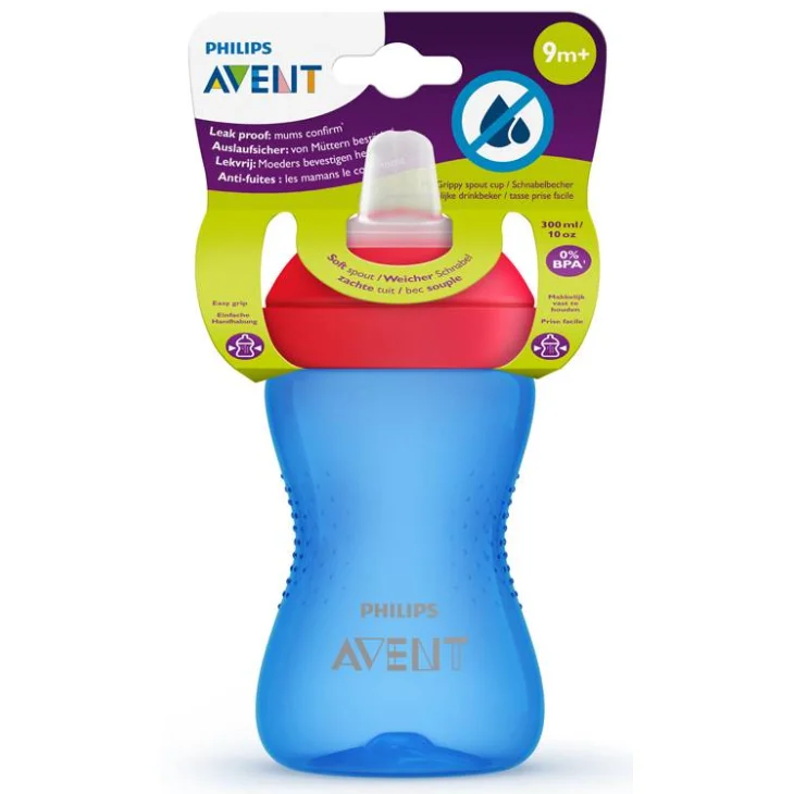 Philips Avent My Grippy Tazza Con Beccuccio Blu e Rosso 300 ml