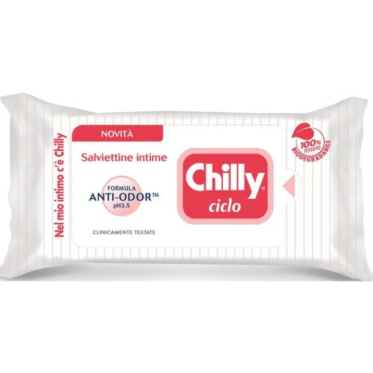 Chilly Salviette Ciclo Igiene intima 12 Pezzi