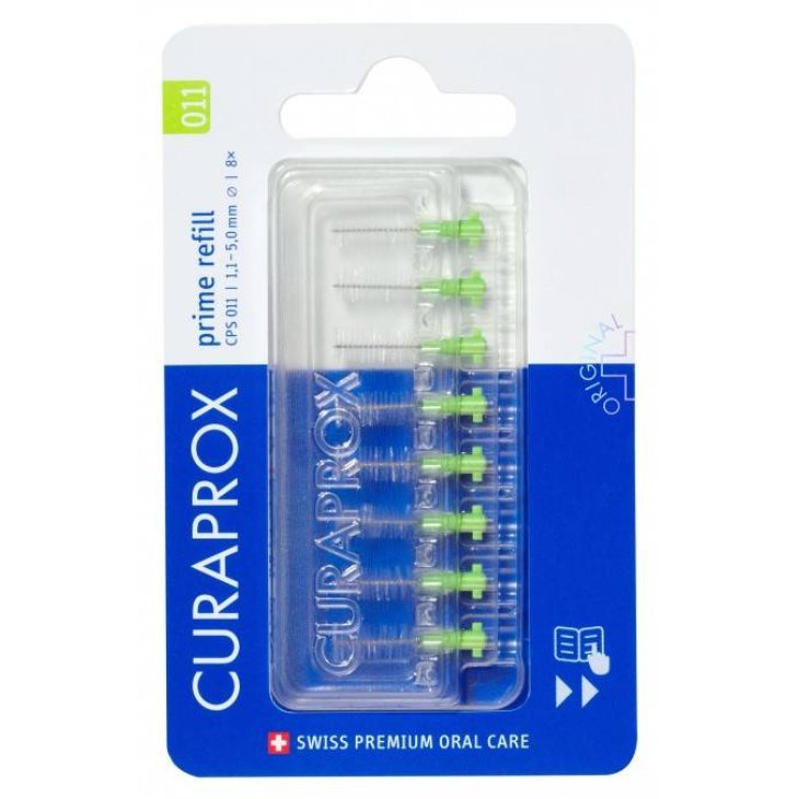 Curaprox Cps 011 Scovolino Prime Refill Lime Green 8 Pezzi