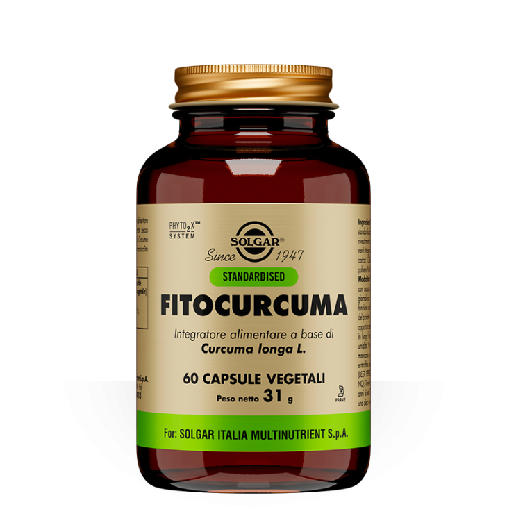 Solgar Fitocurcuma Integratore Antiossidante 60 Capsule Vegetali